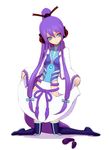  gakuko genderswap genderswap_(mtf) mamoru_(arizona) purple_hair solo thighhighs vocaloid 
