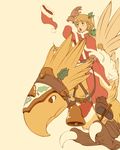  alma_beoulve blonde_hair chocobo christmas diolemonde final_fantasy final_fantasy_tactics hat santa_costume santa_hat 