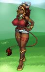  amazon amber_eyes anthro armlet beauty_mark bell big_breasts black_panties bovine breasts brown_body brown_hair cattle collar corruption_of_champions cow cowbell cowgirl crown dark_skin drgraevling ear_piercing erect_nipples excellia excellia_(coc) eyeshadow feather female fur garter gold grass hair hands_on_hips horn horn_ring huge_breasts jewelry leg_garter lips lipstick long_hair looking_at_viewer makeup mammal milf minotaur mother nipples panties parent piercing plantigrade pointy_ears pose queen ring royalty sandals solo standing tail_ring tail_tuft tattoo thong toes tuft two_tone_hair underwear wide_hips wristband yellow_eyes 
