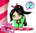  1girl black_hair disney suigyoku-dip vanellope_von_schweetz wreck-it_ralph 