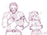  1girl age_difference artist_request charlotte_katakuri charlotte_pudding one_piece smile source_request 