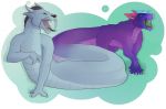  anthro chimera conjoined dragon duo feral hybrid male multi_head multifur naga nemurase pushmi-pullyu reptile scalie snake 