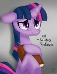  book cute english_text equine fauxsquared female feral friendship_is_magic hair hi_res horn horse mammal my_little_pony pony purple_eyes smile solo text twilight_sparkle_(mlp) two_tone_hair unicorn 
