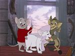  bernard bianca bow disney female hat jake jake_(the_rescuers) kangaroo_rat male mammal mouse oral penis rescuers rodent sex straight the_rescuers vaginal window 