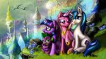  cub cutie_mark dragon equine female feral friendship_is_magic group harwick horn horse male mammal my_little_pony pony princess_cadance_(mlp) princess_cadence scalie shaded shining_armor shining_armor_(mlp) spike spike_(mlp) twilight_sparkle_(mlp) unicorn young 