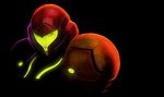  armor helmet highres lips metroid neon_trim pertheseus power_armor power_suit samus_aran solo varia_suit wallpaper 