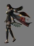  1girl acquire black_hair breasts fan from_software large_breasts rinshi tenchu 
