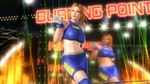  1girl 3d blonde_hair breasts dead_or_alive dead_or_alive_5 gloves large_breasts midriff pose tecmo tina_armstrong 