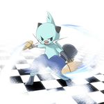  bad_id bad_pixiv_id checkered checkered_floor dewott fang gen_5_pokemon heripu no_humans pokemon pokemon_(creature) pokemon_(game) pokemon_bw 