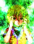  abstract bad_id bad_pixiv_id green_eyes mizuhashi_parsee solo touhou umebayashi_saki 