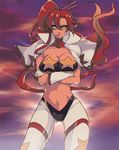  akishima_kei bad_id bad_pixiv_id bandeau breast_hold breasts cleavage crossed_arms large_breasts long_hair red_hair solo space_yoko strapless tengen_toppa_gurren_lagann tubetop yoko_littner 