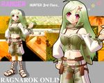  artist_request blush green_hair hair_ornament hairpin long_hair ragnarok_online ranger ranger_(ragnarok_online) smile wallpaper 