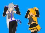  3d akita_neru animated animated_gif caramelldansen gif happy lowres vocaloid yowane_haku 