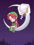  1girl bad_id bad_pixiv_id casual chibi couple crossover esaka hetero hong_meiling krizalid m.u.g.e.n moon the_king_of_fighters touhou 