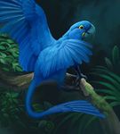  chimera creature griffin hyacinth_macaw lowres macaw nablange no_humans original parrot realistic solo 