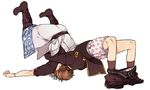  bad_id bad_pixiv_id boots boxers german_suplex gintama japanese_clothes male_focus male_underwear multiple_boys okita_sougo pants_down sakata_gintoki shuka_(55810) silver_hair suplex underwear 