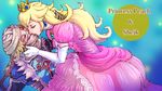  artist_request blonde_hair crossover kiss mario_(series) nintendo ocarina_of_time princess princess_peach princess_zelda red_eyes sheik super_mario_bros. super_smash_bros. the_legend_of_zelda the_legend_of_zelda:_ocarina_of_time yuri 