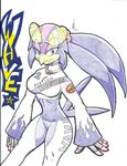  beak bird blue_eyes breasts clothed clothing eyewear female gloves hi_res midriff misfit2588 navel pants plain_background purple_feathers sega solo sonic_(series) sonic_riders sunglasses swallow_(bird) wave_the_swallow white_background 