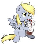  blonde_hair bubble bubbles derp derpy_hooves_(mlp) drink equine female feral friendship_is_magic hair horse mammal my_little_pony pegasus plain_background pony secret-pony sitting soda solo straw transparent_background wings yellow_eyes 