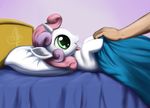  cub disembodied_arm duo equine female feral friendship_is_magic green_eyes hair horn horse human mammal my_little_pony pillow pony purple_hair shaded sokolas sweetie_belle_(mlp) two_tone_hair unicorn young 