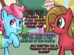  brown_hair comic dialog duo english_text equine female feral friendship_is_magic green_eyes hair horse humor mammal mrs_cake_(mlp) my_little_pony pink_hair pony pun pun_pony purple_eyes text tumblr 