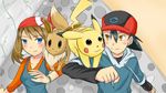  eevee haruka_(pokemon) pikachu pokemon satoshi 