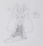 anthro female generation_4_pokemon hi_res lopunny nintendo pokemon pokemon_(species) solo uncomblue_(artist)