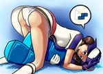  ai_(snk) ass backwards_hat bangle baseball_cap baseball_uniform blue_eyes boots bracelet breasts brown_hair dress gloves hat ian_chase jewelry knee_boots necklace neo_geo_battle_coliseum neo_geo_pocket_color panties phallic_symbol sexually_suggestive short_dress short_twintails snk solo sportswear stuffed_toy tetris top-down_bottom-up twintails underwear white_panties 
