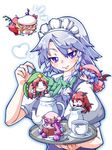  :3 :d =_= ^_^ bat_wings blonde_hair blue_hair book braid chibi closed_eyes creamer_(vessel) crescent cup ekus_(xo_ekus) fang flandre_scarlet flying hat head_wings heart hong_meiling in_container in_cup izayoi_sakuya koakuma maid_headdress minigirl multiple_girls open_mouth patchouli_knowledge purple_eyes purple_hair reading red_eyes red_hair remilia_scarlet short_hair side_ponytail silver_hair smile teacup teapot touhou tray twin_braids upper_body v-shaped_eyebrows wings 