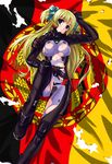  blonde_hair bodysuit liz_hohenstein muvluv schwarzesmarken schwarzmarken torn_clothes 