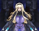  blonde_hair blue_eyes bodysuit highres irisdina_bernhard muvluv scharfschutze schwarzesmarken 