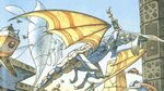  dragon flying goggles goggles_on_head gun handgun keil_fluge moebius official_art panzer_dragoon sega weapon wings 