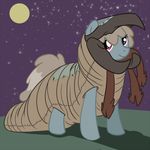  cosplay costume equine feral friendship_is_magic full_moon fur graboid grey_fur halloween holidays horse mammal moon my_little_pony night outside pony purple_eyes sky solo stars tremors 