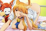  asobi_ni_iku_yo bed cat_planet_cuties clock clothing feline female hair hi_res human machine mammal mechanical robot wallpaper 