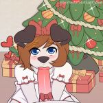2024 anthro anthro_on_anthro anthro_on_male anthro_penetrated anthro_penetrating anthro_penetrating_male blue_eyes blush bow_tie canid canine canis christmas christmas_tree clothed clothed_sex clothing crossdressing domestic_dog duo fellatio fellatio_pov fur gift gift_box gift_wrapped girly hi_res holidays husky looking_at_viewer male male/male male_on_anthro male_penetrated male_penetrating male_penetrating_anthro mammal nordic_sled_dog oral ornament penetration penile plant red_clothing sammi_(woofyrainshadow) sex spitz subscribestar tree watermark white_body white_clothing white_fur woofy_(woofyrainshadow) woofyrainshadow
