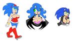  areola big_breasts blue_hair breasts butt cleavage clothed clothing cosplay crossgender cuisine erect_nipples erection fellatio female green_eyes hair hedgehog male mammal nipples oral oral_sex penis sega sex sonic_(series) sonic_the_hedgehog straight titfuck vein veins 