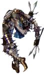  absurdres creepy dagger from_behind highres jamadhar katar kawano_takuji knife male male_focus mask namco official_art simple_background solo soul_calibur soul_calibur_iv soul_calibur_v soulcalibur_iv soulcalibur_v voldo weapon 