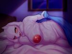absurd_res anthro areola asutatinn61 big_breasts blush boss_monster_(undertale) bovid breasts caprine female fur genitals hi_res horn looking_at_viewer mammal mature_anthro mature_female nipples nude pussy smile solo toriel undertale undertale_(series) white_body white_fur