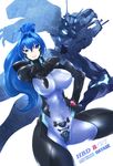  1girl blue_hair bodysuit haganef hayase_mitsuki highres muvluv muvluv_alternative pixiv_manga_sample resized short_hair 