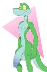 2024 4_fingers anthro anti_dev balls big_balls big_penis blue_glans blue_nipples circumcised countershading dactyloid fingers flaccid genitals glans green_body green_eyes green_scales hi_res huge_balls huge_penis humanoid_genitalia humanoid_penis lizard male navel nipples no_pubes non-mammal_balls non-mammal_nipples penis portrait reptile saggy_balls scales scalie simple_background slim_anthro slim_male small_waist solo standing three-quarter_portrait three-quarter_view white_background yellow_sclera