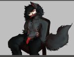 anthro bdsm bondage bound bulge male shirtless_anthro shirtless_male skulldog_(species) solo vertex