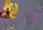 absurd_res anthro bandai_namco big_breasts big_bulge big_butt big_dom_small_sub big_penis bodily_fluids breasts bulge butt collar crilix deep_kiss deep_tongue digimon digimon_(species) dominant dominant_female drooling duo female fluffy fluffy_tail genitals hi_res hypnosis hypnotic_visor long_tongue male male/female mind_break mind_control penis red_body renamon rough_sex saliva sex size_difference submissive submissive_male tail thick_thighs tongue