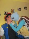  ash_ketchum clothing cosplay costume female hate kissing male o_o pictures squirtle strait what 