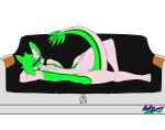 absurd_res altitude_e. andromorph anthro female flat_chested genitals herm hi_res intersex item_dragon licking licking_lips looking_at_viewer lounging lying on_side pussy tongue unknown_artist