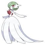  1girl backless_dress backless_outfit bare_shoulders bob_cut colored_skin dress elbow_gloves flat_chest full_body gardevoir gloves green_hair hair_over_one_eye hands_up long_dress mega_gardevoir mega_pokemon official_art one_eye_covered open_mouth pokemon pokemon_(creature) pokemon_xy red_eyes short_hair simple_background solo standing strapless strapless_dress sugimori_ken transparent_background white_dress white_gloves white_skin 