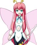  fairy_wings highres hiratsuka_raichou kyouran_kazoku_nikki long_hair magical_girl non-web_source pantyhose solo transparent_background vector_trace very_long_hair wand wings 