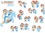  alpha_channel clothing cutie_mark equine female feral friendship_is_magic hi_res horse human humanized mammal my_little_pony pegasus plain_background pony rainbow_dash_(mlp) shirt shorts square_crossover transparent_background trinityinyang wings 