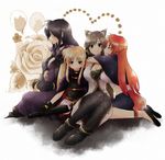  animal_ears arf bad_id bad_pixiv_id balloon belt black_hair blonde_hair blue_eyes blush breasts brown_hair buckle cape cat_ears choker cleavage closed_eyes dog_ears dog_tail family fate_testarossa flower heart hug large_breasts linith long_hair lyrical_nanoha mahou_shoujo_lyrical_nanoha mahou_shoujo_lyrical_nanoha_a's multiple_girls nagashiro_rouge pantyhose precia_testarossa red_eyes red_hair short_hair skirt smile tail thighhighs twintails very_long_hair 