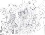  2005 balls charizard cum duo legendary_pok&eacute;mon male meowth mewtwo mikefur monochrome nintendo penis pichu pikachu pok&eacute;mon pok&eacute;mon_(species) rattata solo sweat traditional_media_(artwork) video_games 