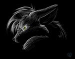  drake_who_walks_alone green_eyes hair male mammal night solo tasakeru tiera_foxglove white_hair wolf 